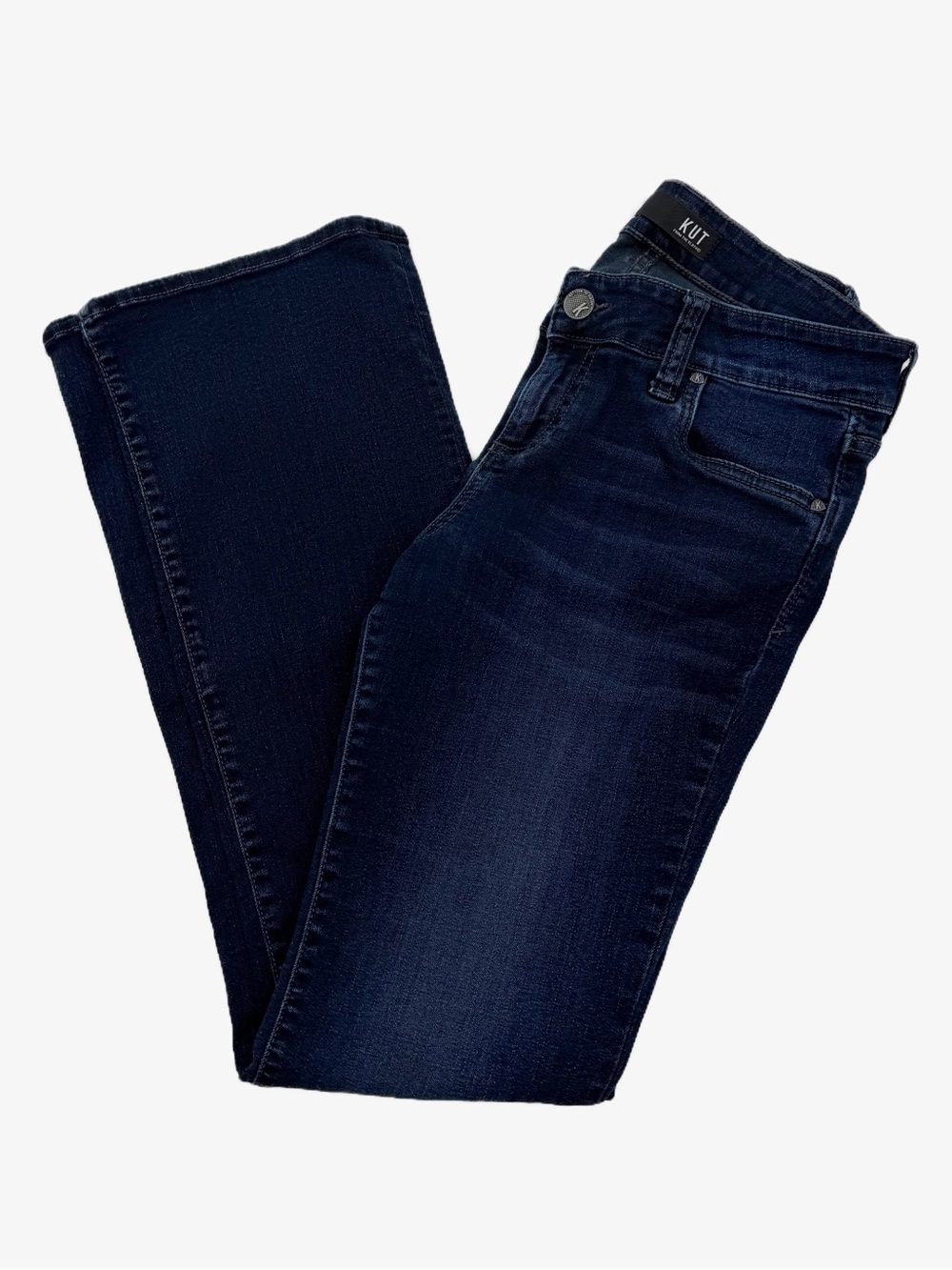 Kut from the Kloth Natalie High Rise Bootcut Jeans Dark Wash Size 8 - Picture 1 of 14